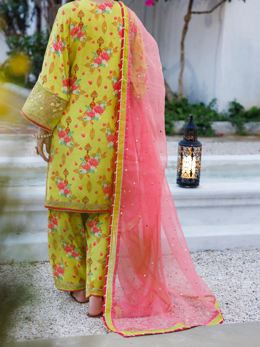 LEMON GREEN MAPLE SILK 3PC STITCHED | ALP-3PS-2051/S FB-2051A - Image 2