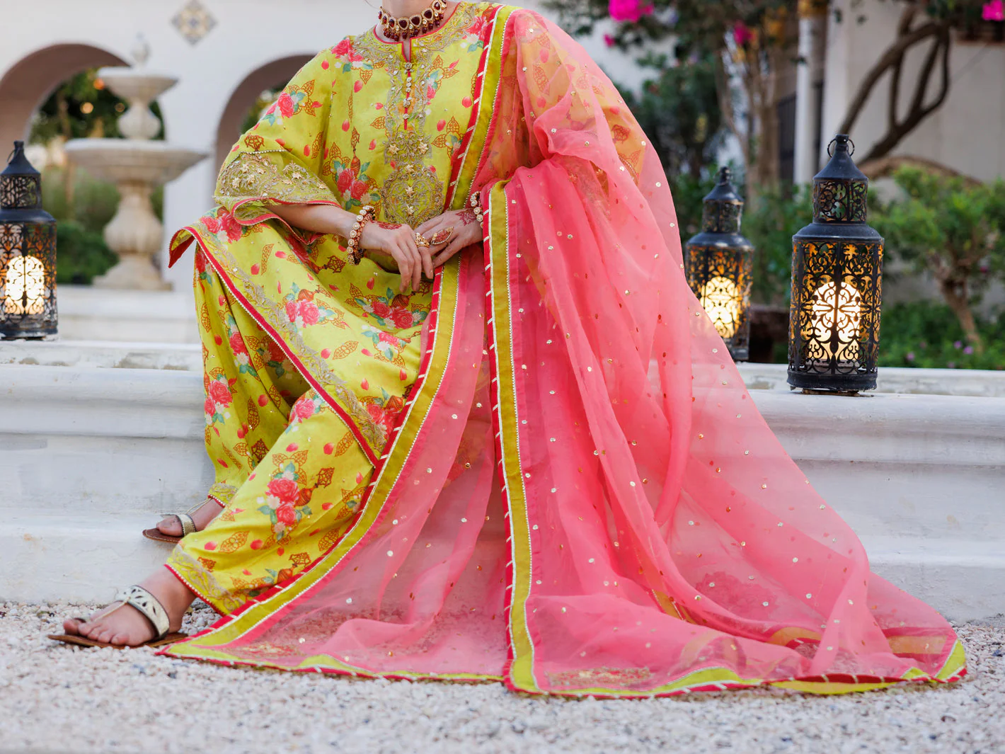 LEMON GREEN MAPLE SILK 3PC STITCHED | ALP-3PS-2051/S FB-2051A - Image 5