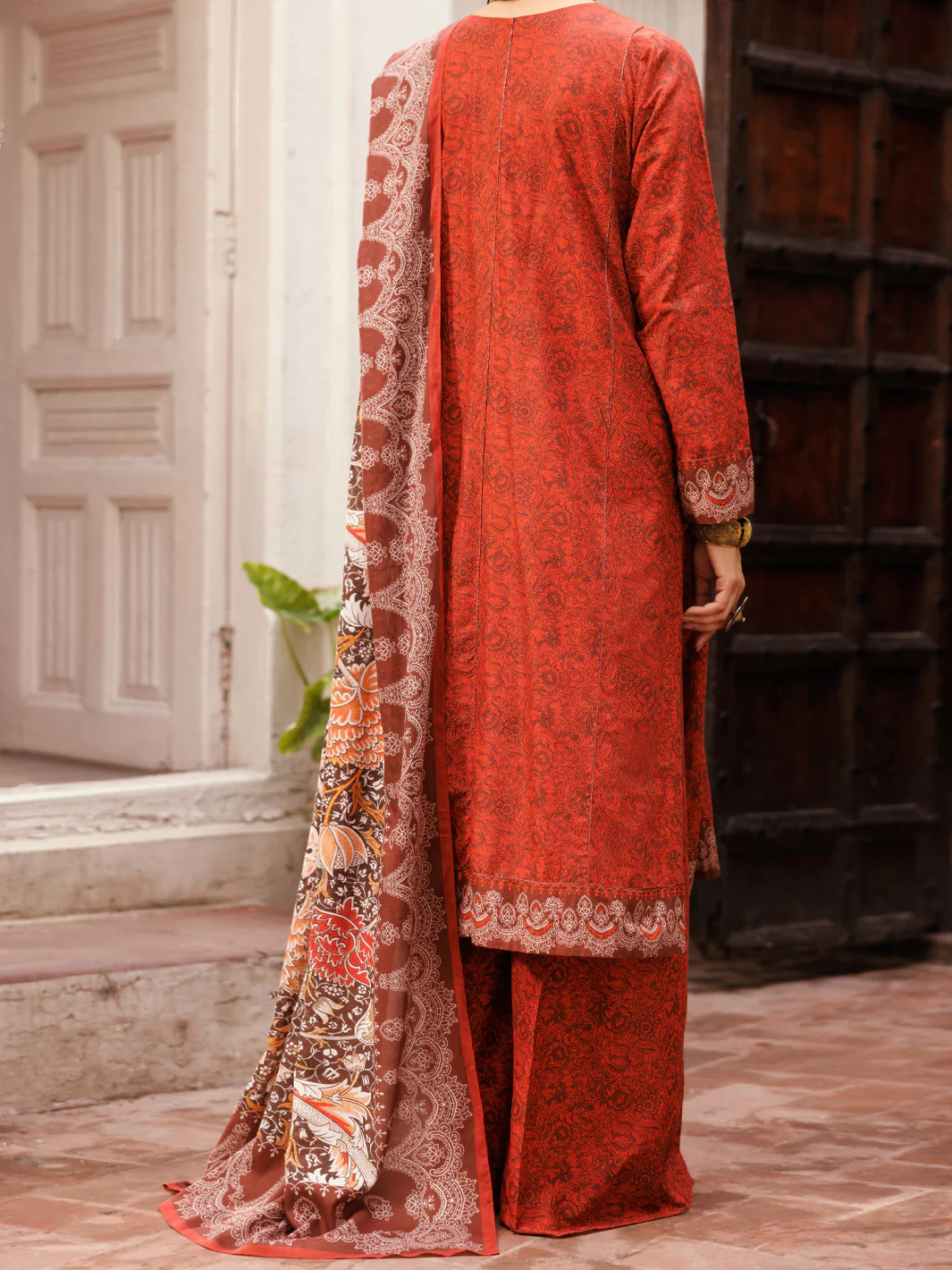 MAROON LAWN 3PC STITCHED | ALP-3PS-2144/S FB-2144A - Image 2