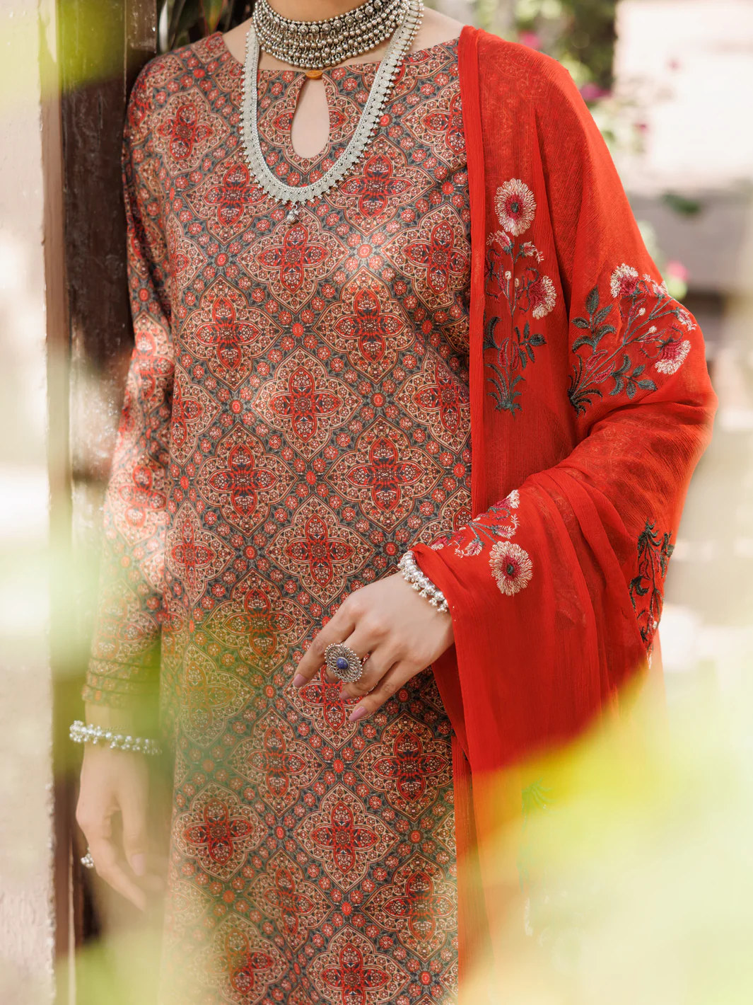 BROWN LAWN 3PC STITCHED | ALP-3PS-2149/S FB-2149A - Image 3