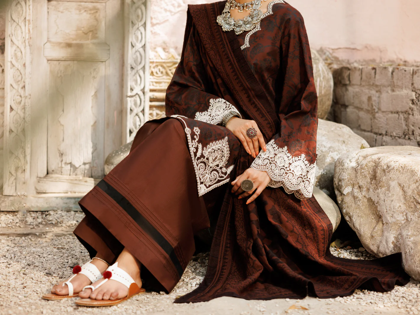BROWN DOBBY 3PC STITCHED | ALP-3PS-2174/S FB-2174A - Image 4