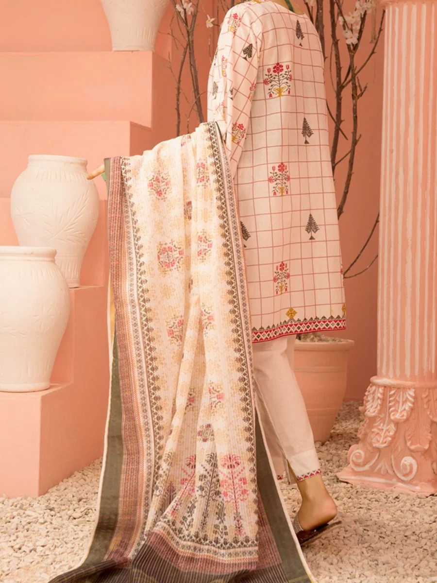 WHITE LAWN 3PC UNSTITCHED | ALP-3PS-US-1137 FB-1137A - Image 2