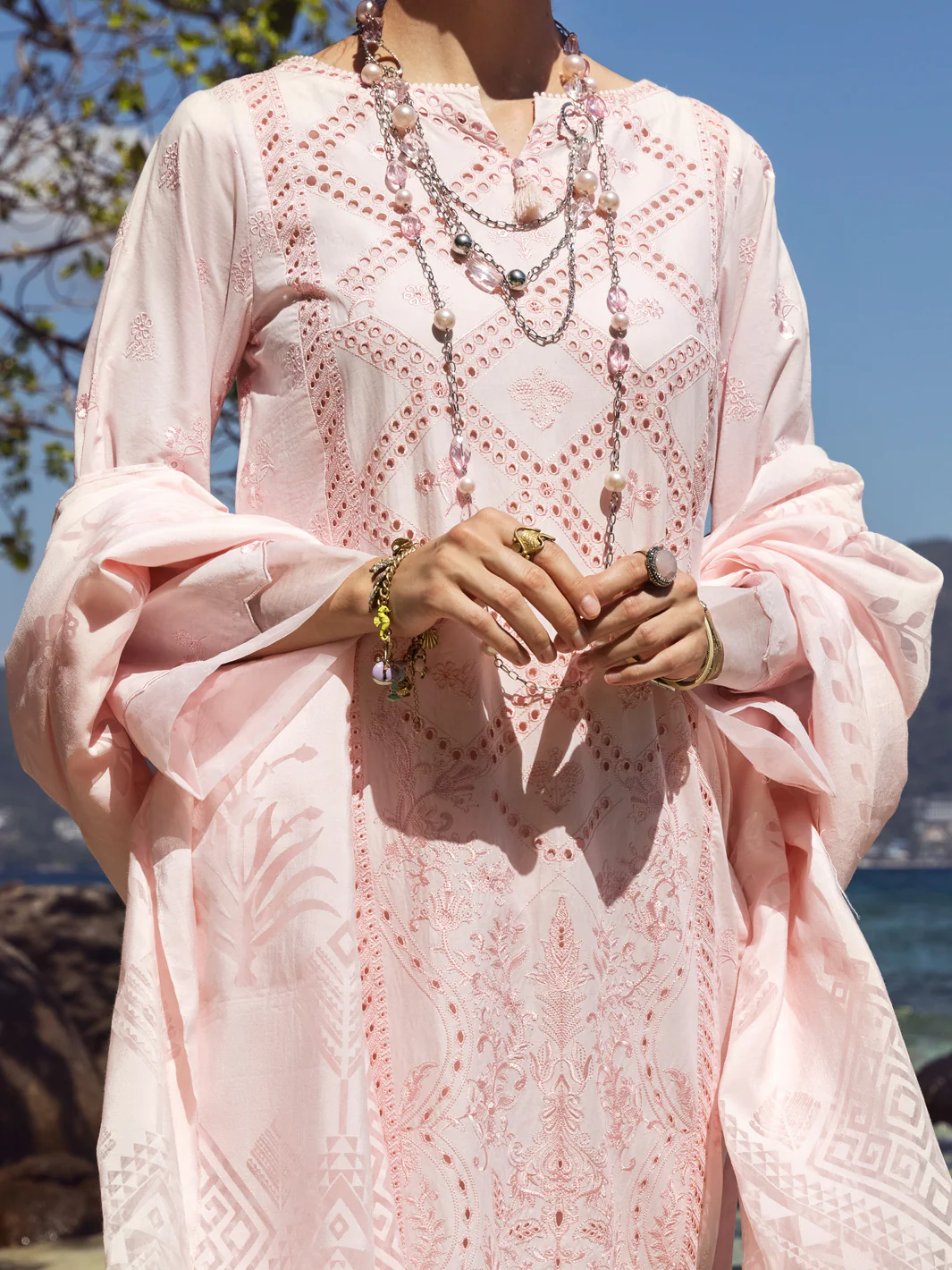PINK LAWN 3PC STITCHED | ALP-3PS-US-1141/S FB-1141A