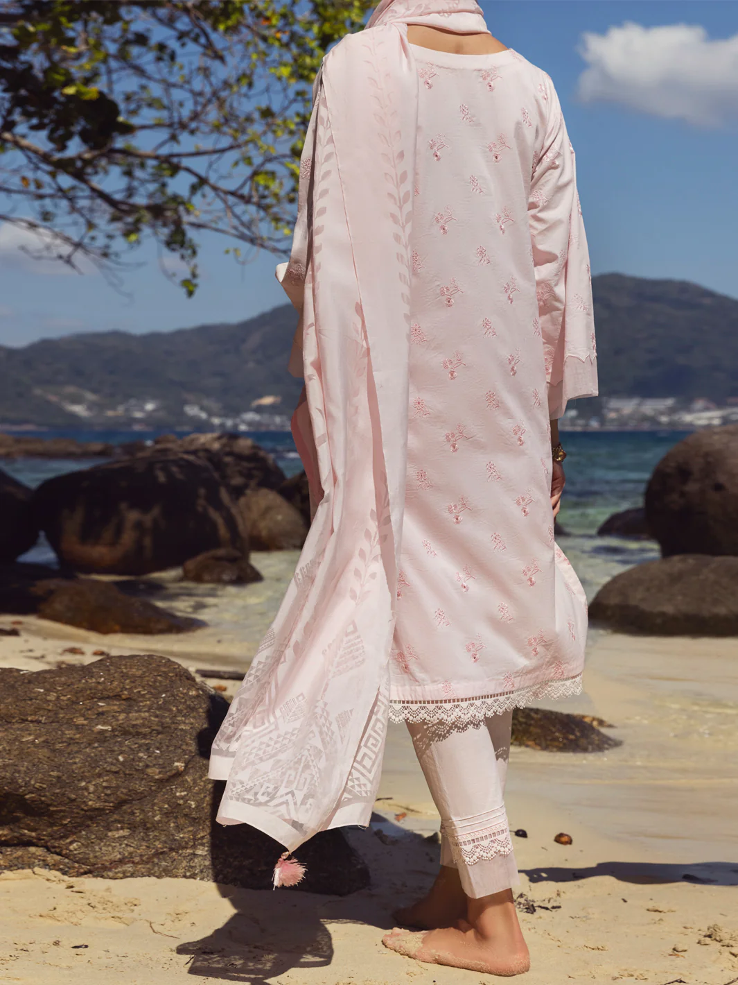 PINK LAWN 3PC STITCHED | ALP-3PS-US-1141/S FB-1141A - Image 2