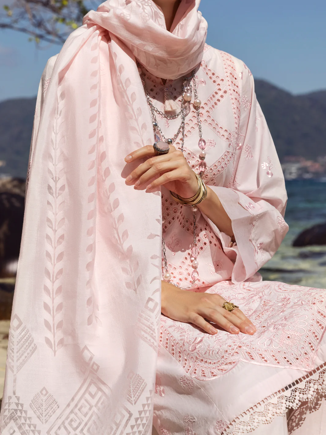 PINK LAWN 3PC STITCHED | ALP-3PS-US-1141/S FB-1141A - Image 3