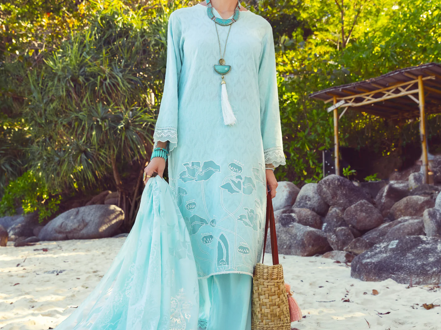 SKY BLUE JACQUARD 3PC STITCHED | ALP-3PS-US-1142/S FB-1142A - Image 4