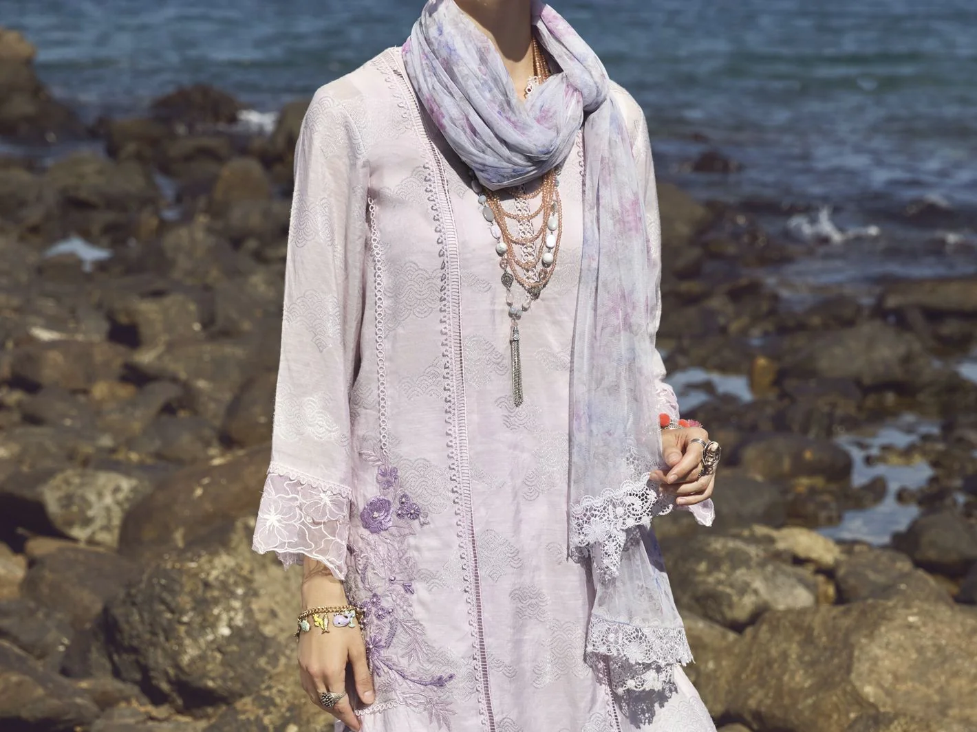 LILAC SWISS VOIL 3PC STITCHED | ALP-3PS-US-1153/S AM-2439A - Image 3