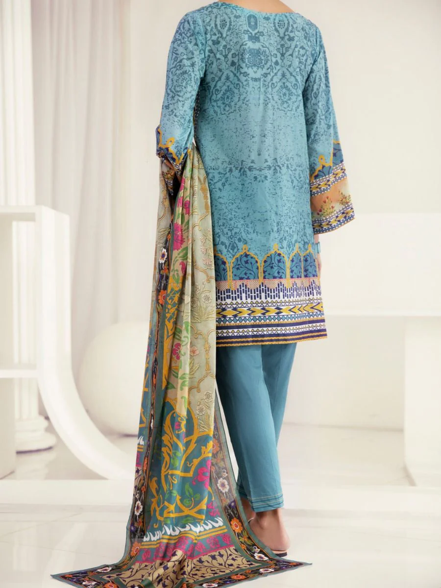TEAL LAWN 3PC STITCHED | ALP-3PS-US-1239/S FB-1239A - Image 2
