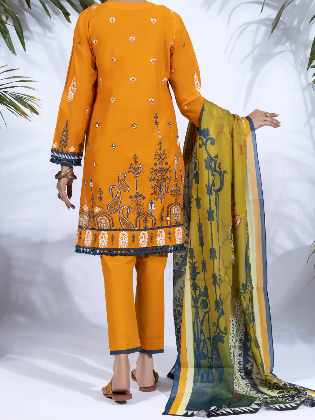 ORANGE LAWN 3PC STITCHED | ALP-3PS-US-1247/S FB-1247A - Image 2