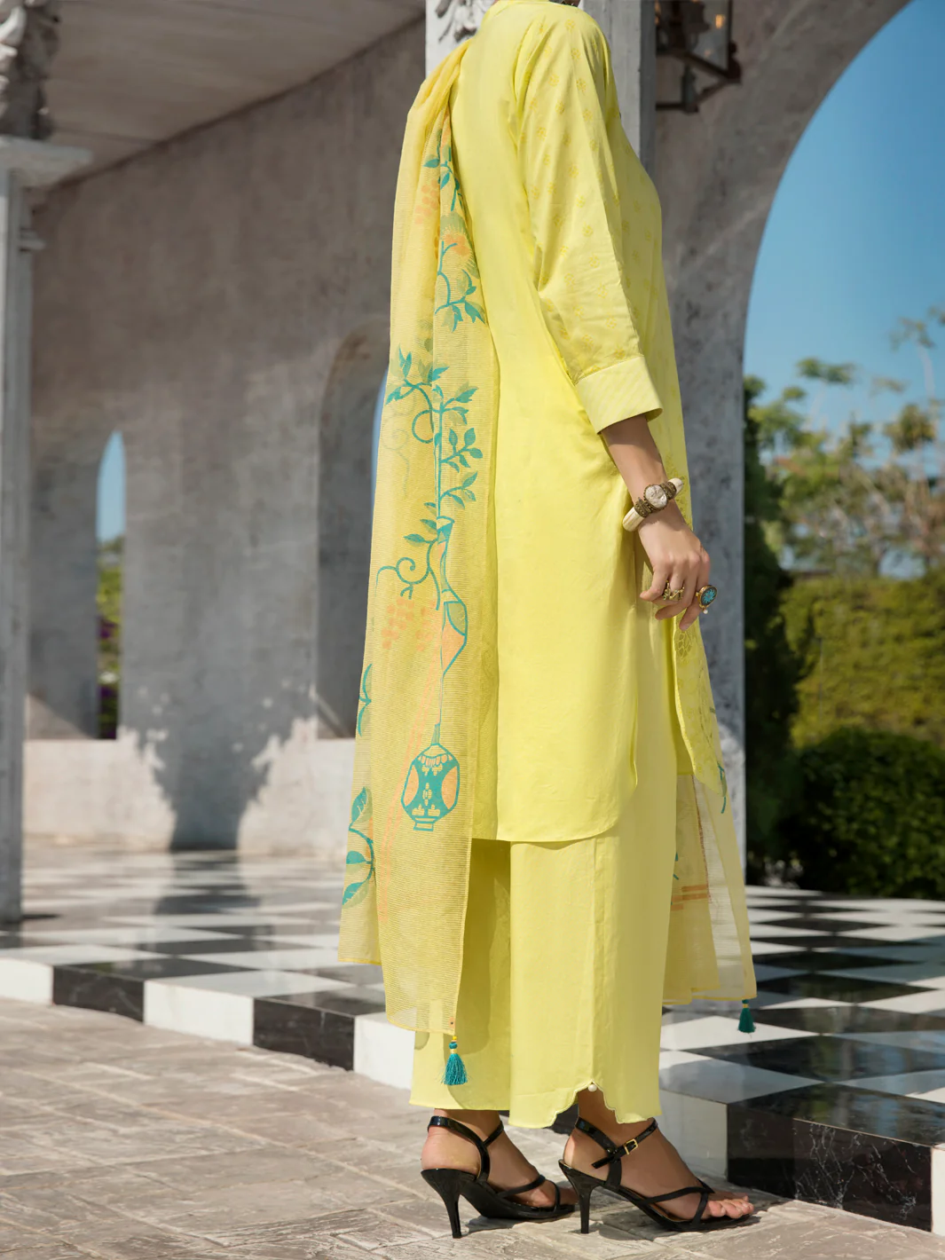 PARROT GREEN LAWN 3PC STITCHED | ALP-3PS-US-1258/S FB-1258A - Image 2