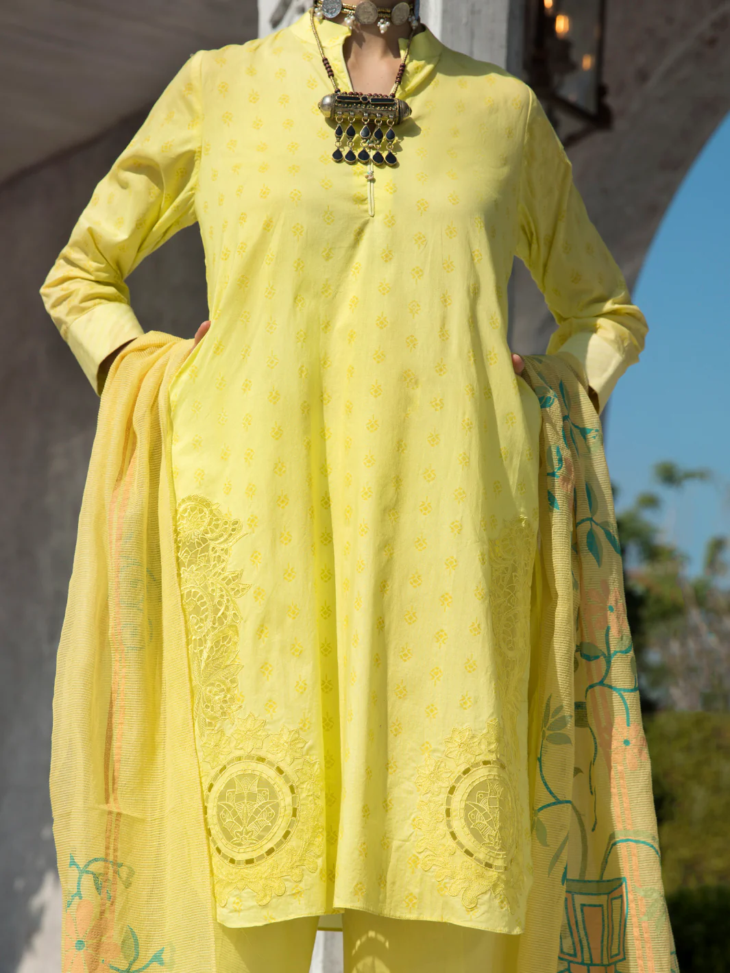 PARROT GREEN LAWN 3PC STITCHED | ALP-3PS-US-1258/S FB-1258A - Image 3