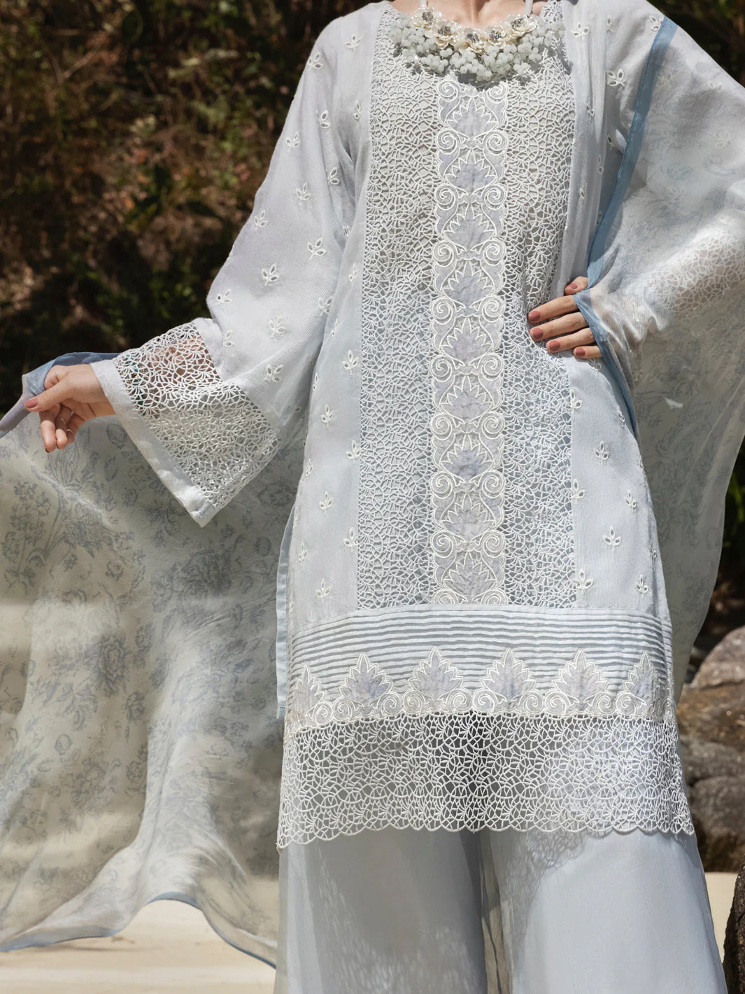 LIGHT GREY KHADDI 3PC STITCHED | ALP-3PS-US-1273/S AM-2549A - Image 4