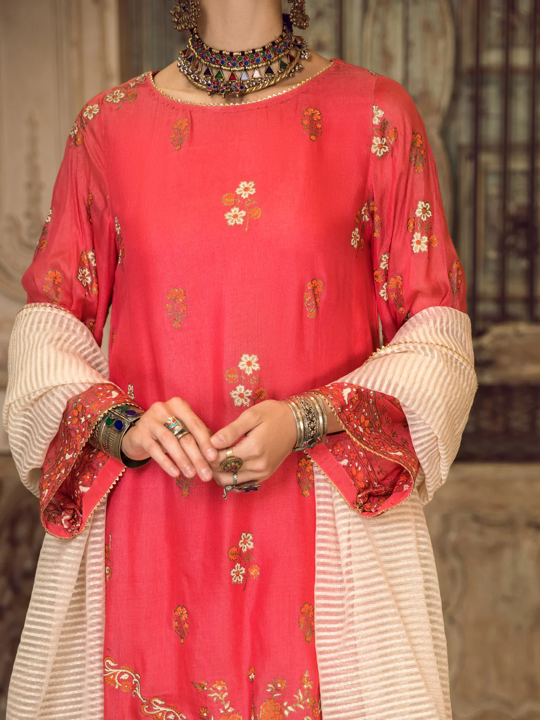 RED KHADDI 3PC STITCHED | ALP-3PS-US-1285/S FB-954A - Image 3