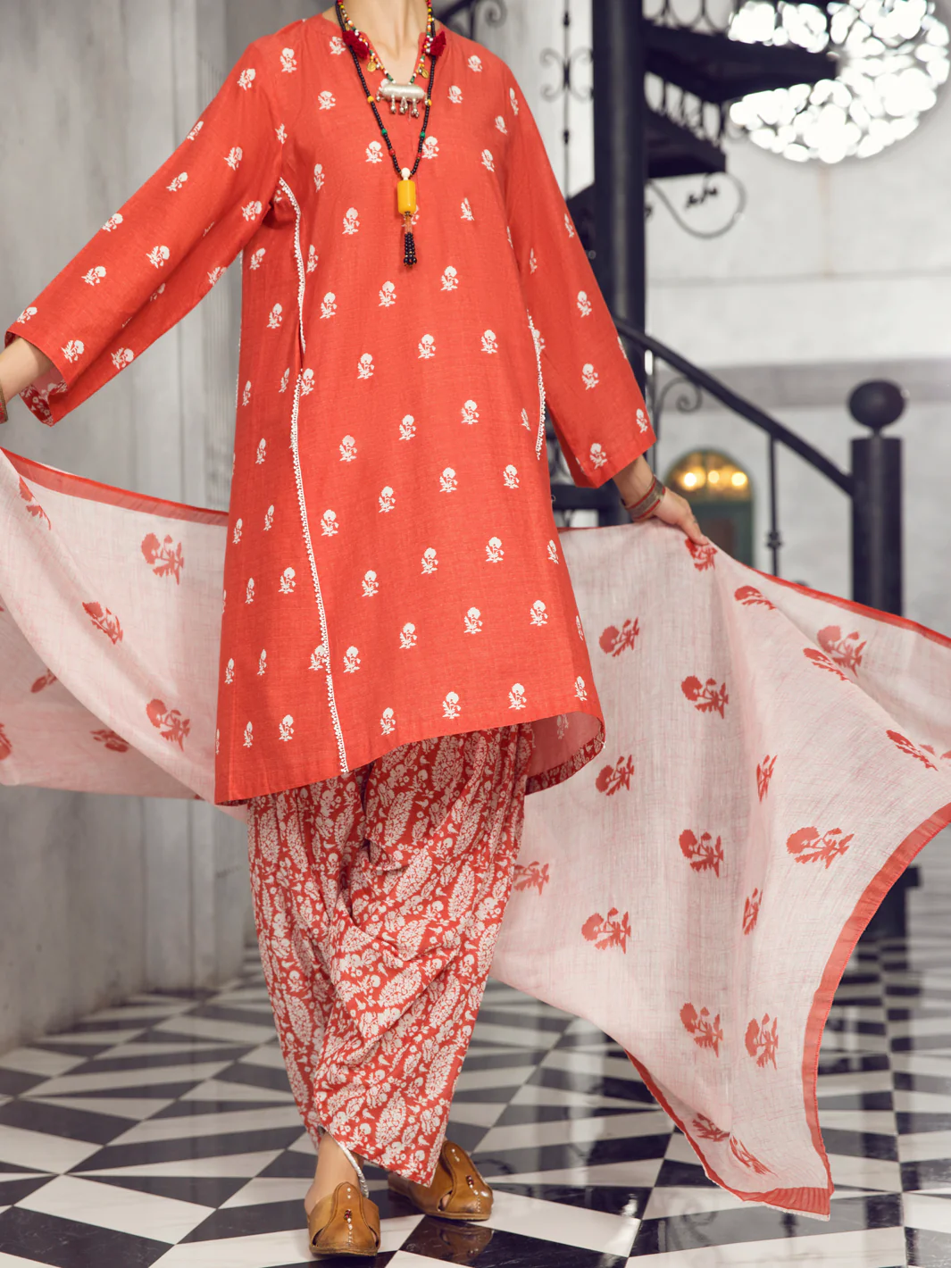 RED LAWN 3PC STITCHED | ALP-3PS-US-1294/S FB-1294A - Image 3