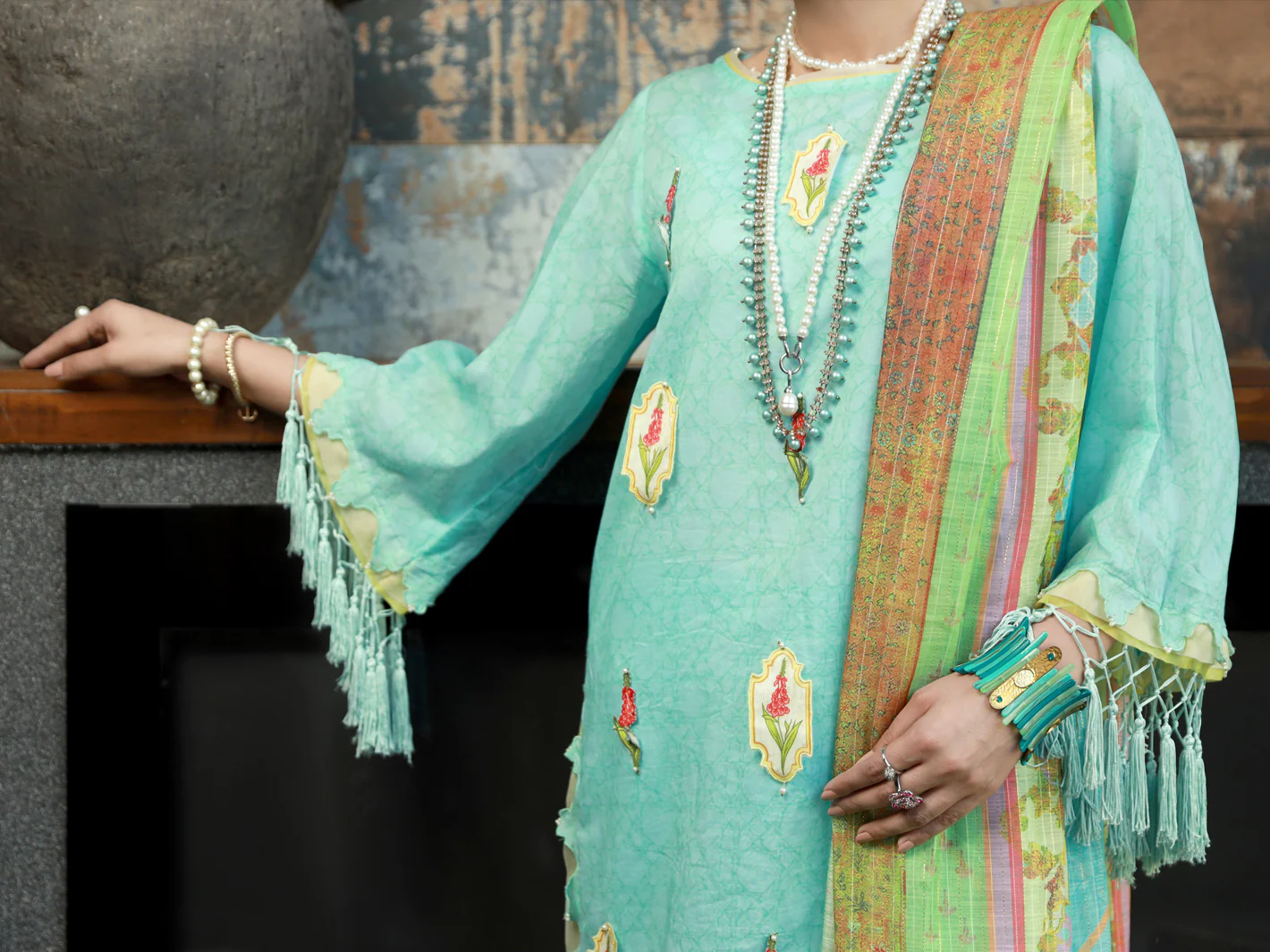FEROZI LAWN 3PC STITCHED | ALP-3PS-US-1395/S FB-1395A - Image 5