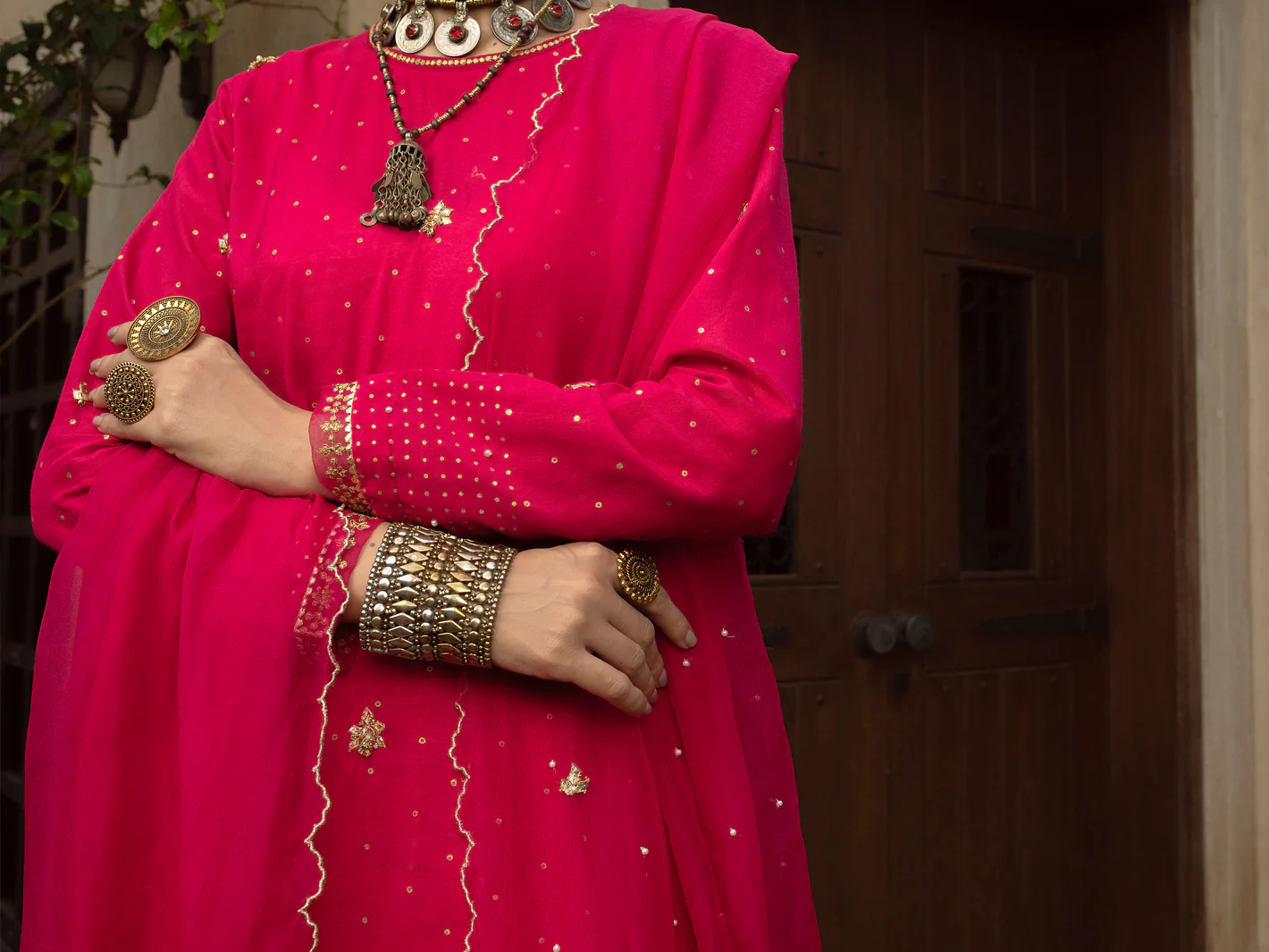 PINK PLAIN 3PC UNSTITCHED | ALP-3PS-US-1397 FB-1397A - Image 5