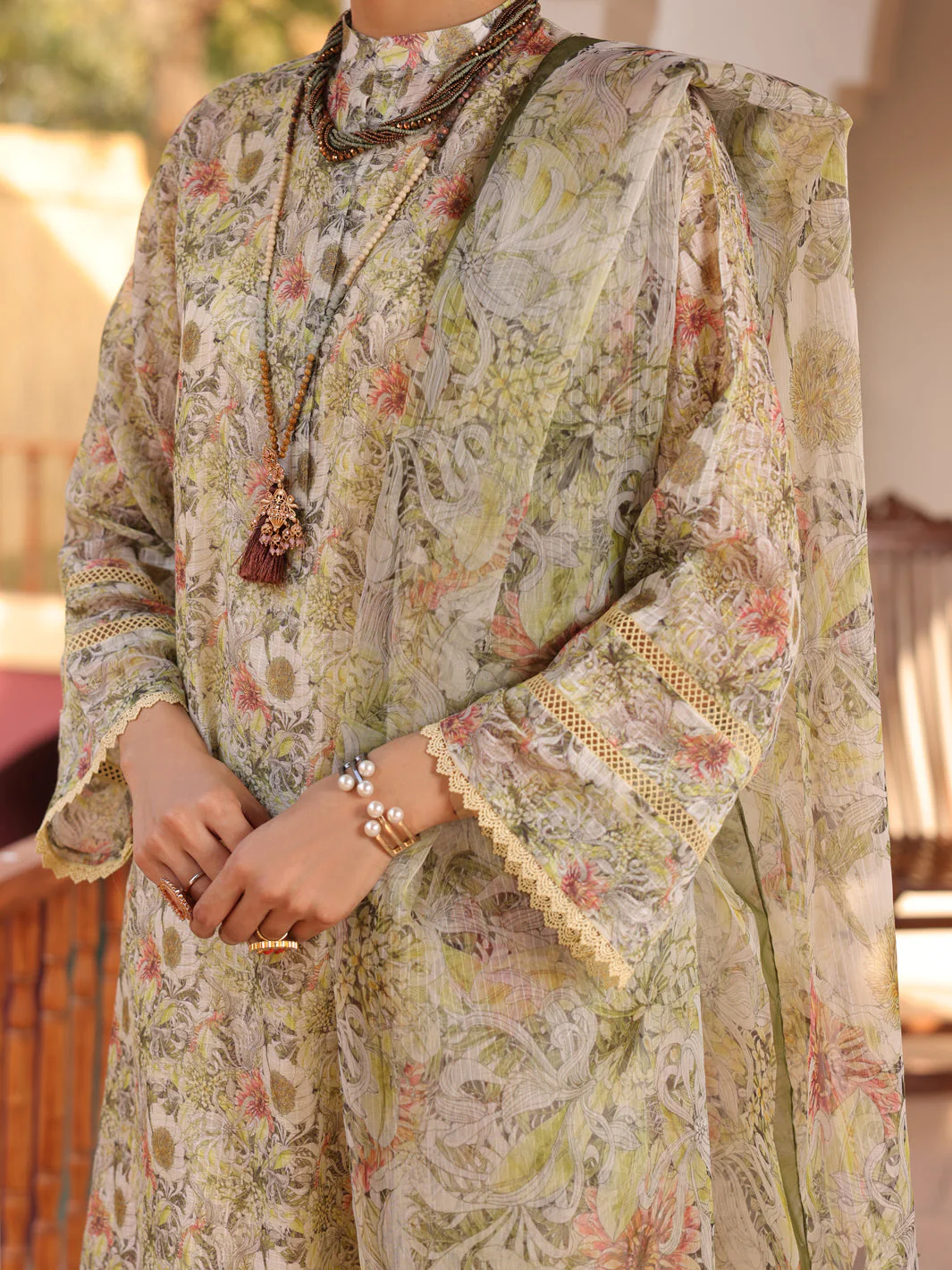 BEIGE 3PC UNSTITCHED | ALP-3PS-US-1612 FB-1612A - Image 3
