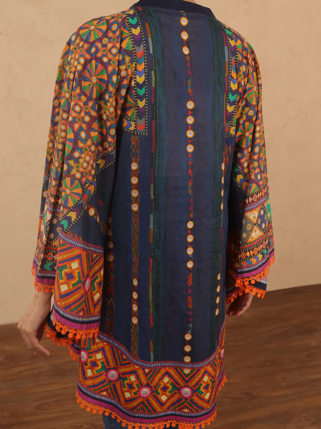 MULTICOLOR CAMBRIC KURTI | ALP-LK-1982/FB-1982A - Image 3