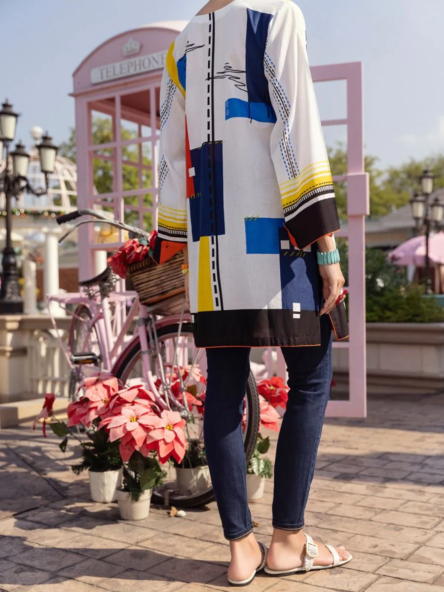 WHITE KURTI | ALP-LK-US-1342 FB-1342A - Image 2