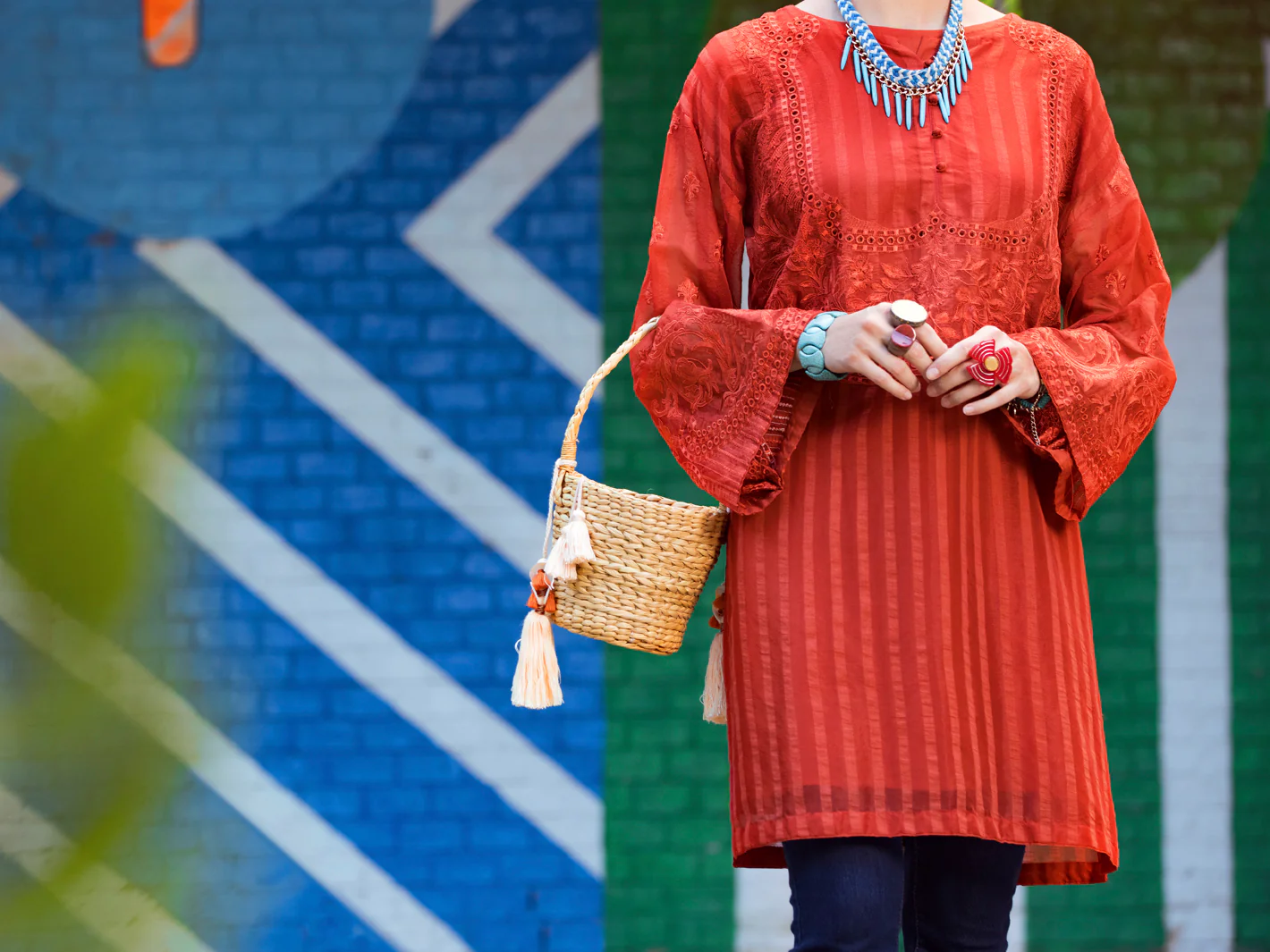 RUST KHADDI KURTI | ALP-LK-US-1351/AM-2281B - Image 4