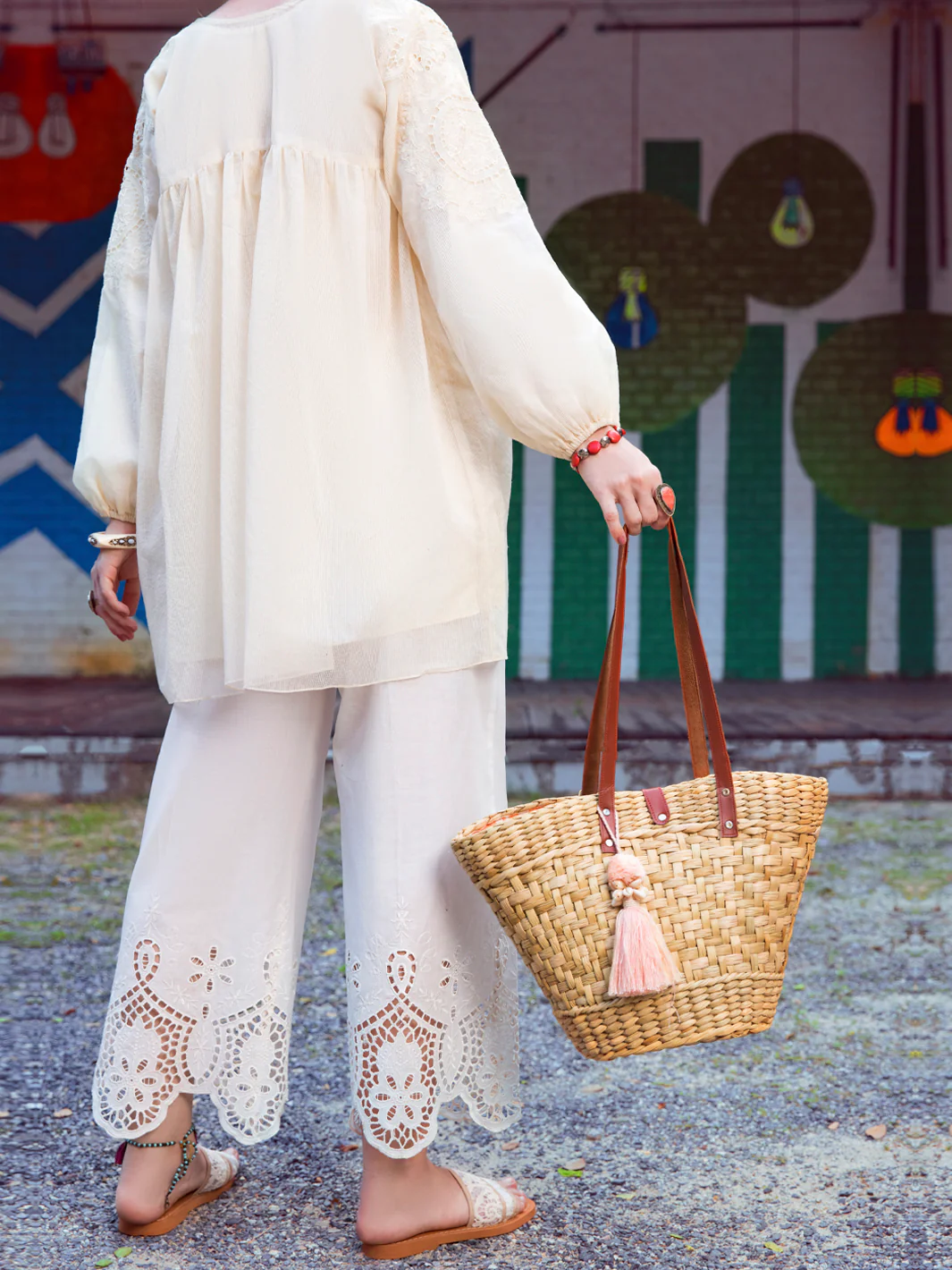OFF WHITE KHADDI KURTI | ALP-LK-US-1353/AM-2492A - Image 2