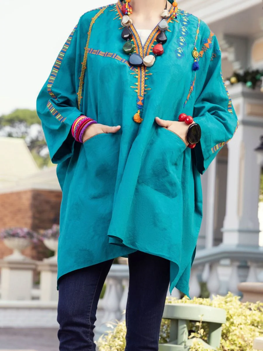 SEA GREEN KURTI | ALP-LK-US-1359/FB-1359A - Image 2