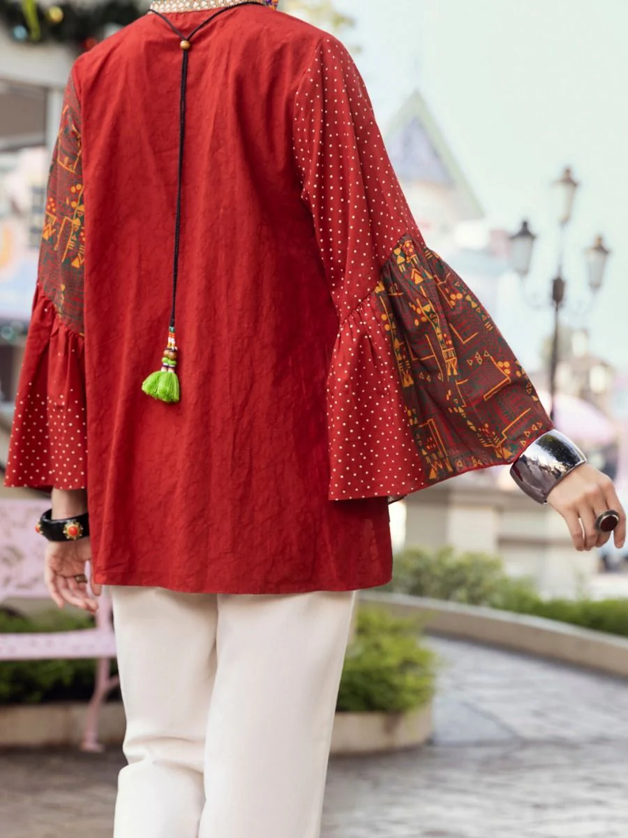 RED KURTI | ALP-LK-US-1361/FB-1361A - Image 2