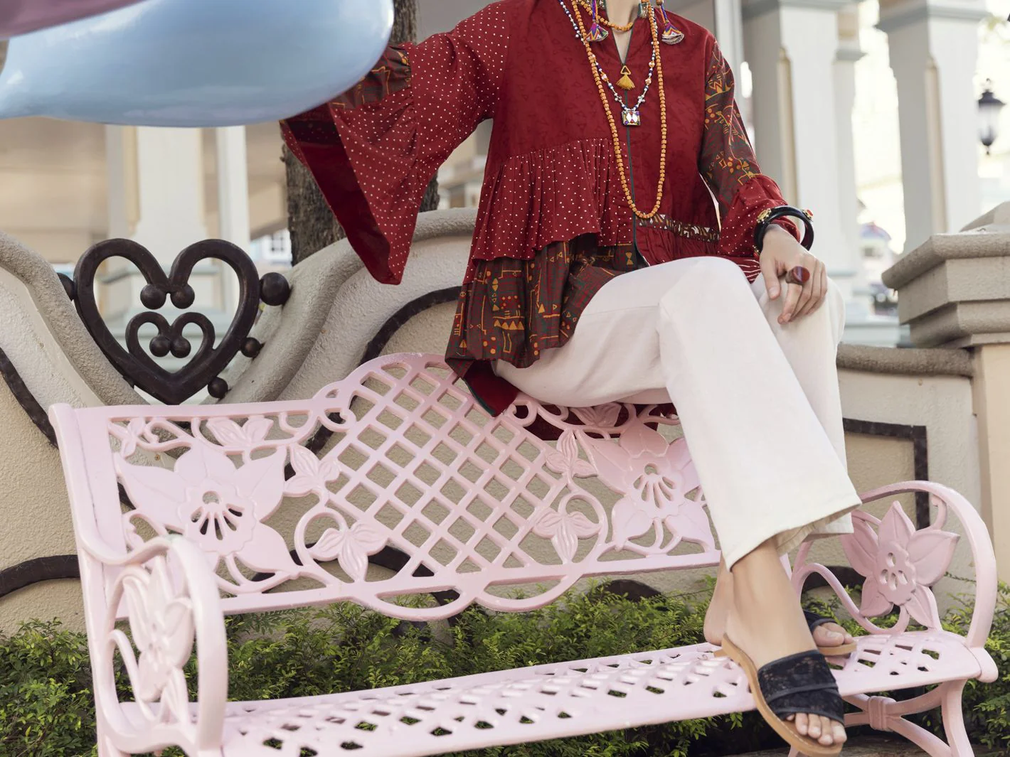 RED KURTI | ALP-LK-US-1361/FB-1361A - Image 3
