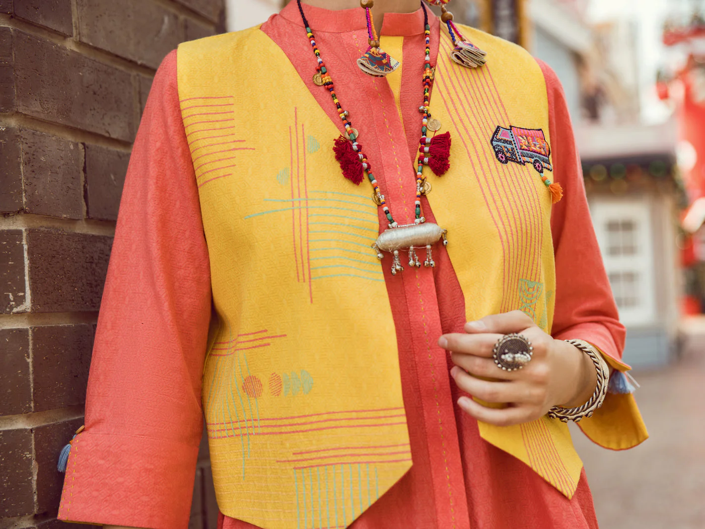 PINK COTTON DOBBY KURTI | ALP-LK-US-1363/AM-2540A - Image 4