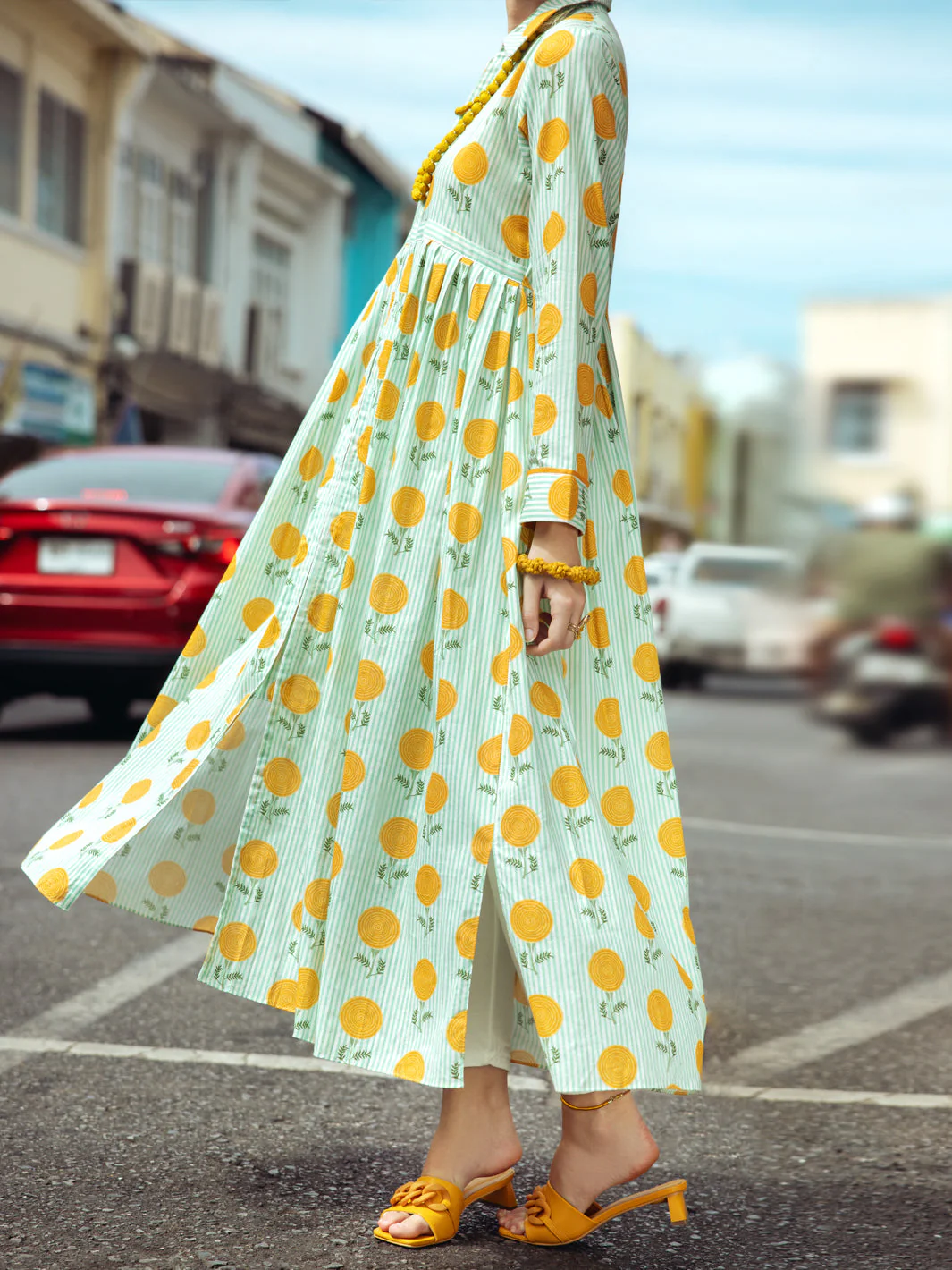 TURQUOISE KURTI | ALP-LK-US-1761/FB-1761A - Image 2