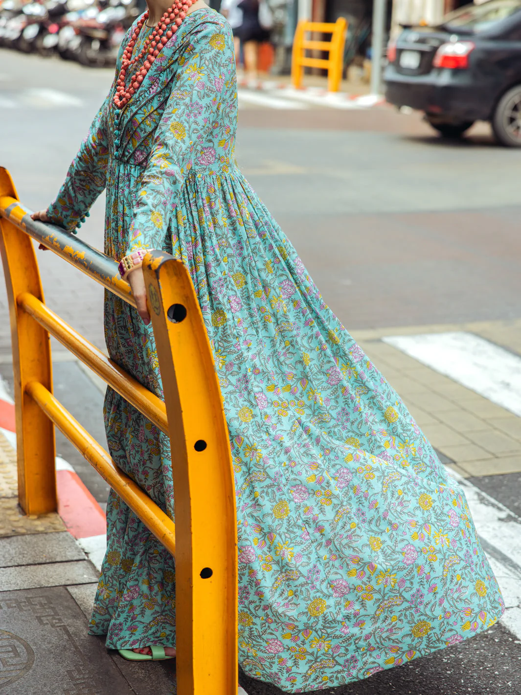 AQUA BLUE KURTI | ALP-LK-US-1762/FB-1762A - Image 4