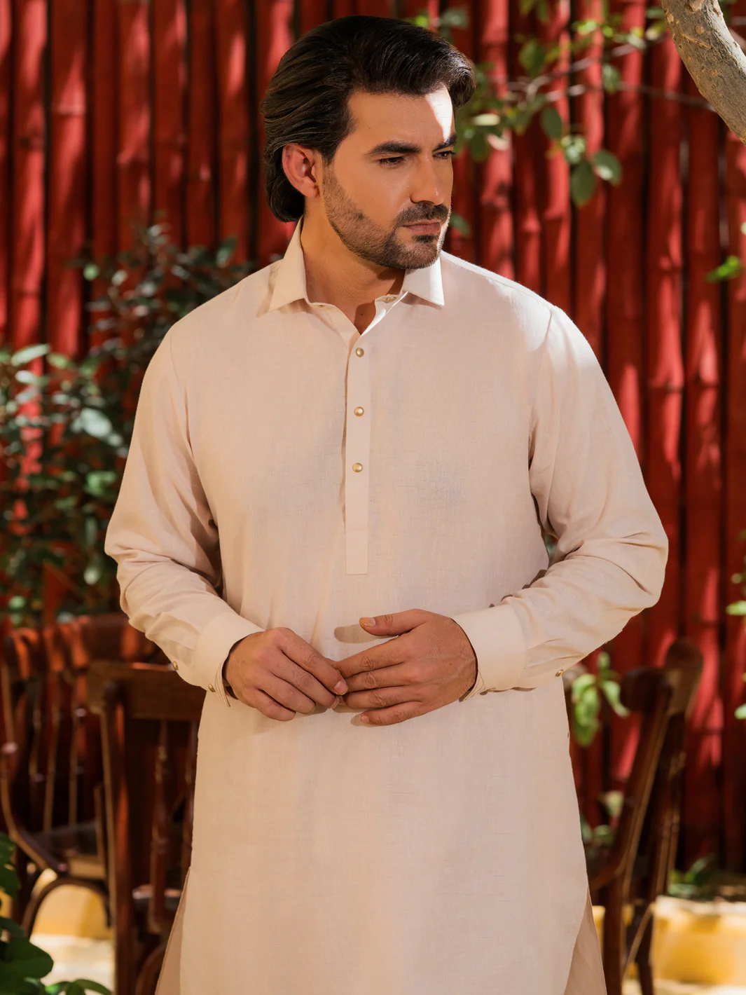 TEA PINK BLENDED KAMEEZ SHALWAR | ALWA-KS-551/AM-6294B - Image 2