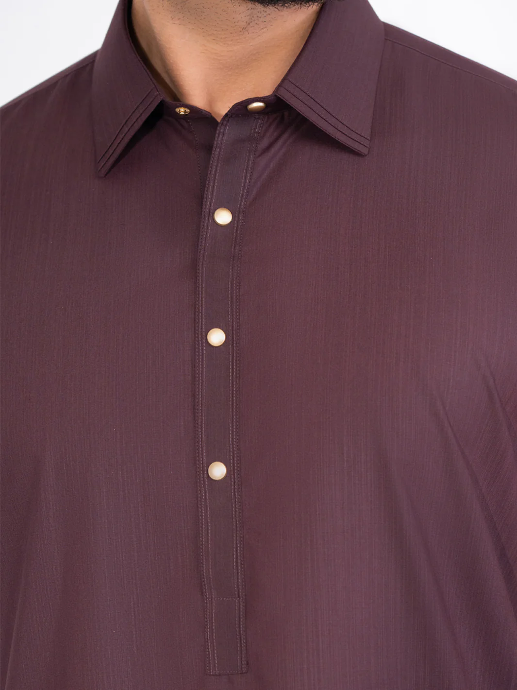 BURGUNDY BLENDED KAMEEZ SHALWAR | ALWA-KS-557/AM-6343B - Image 3