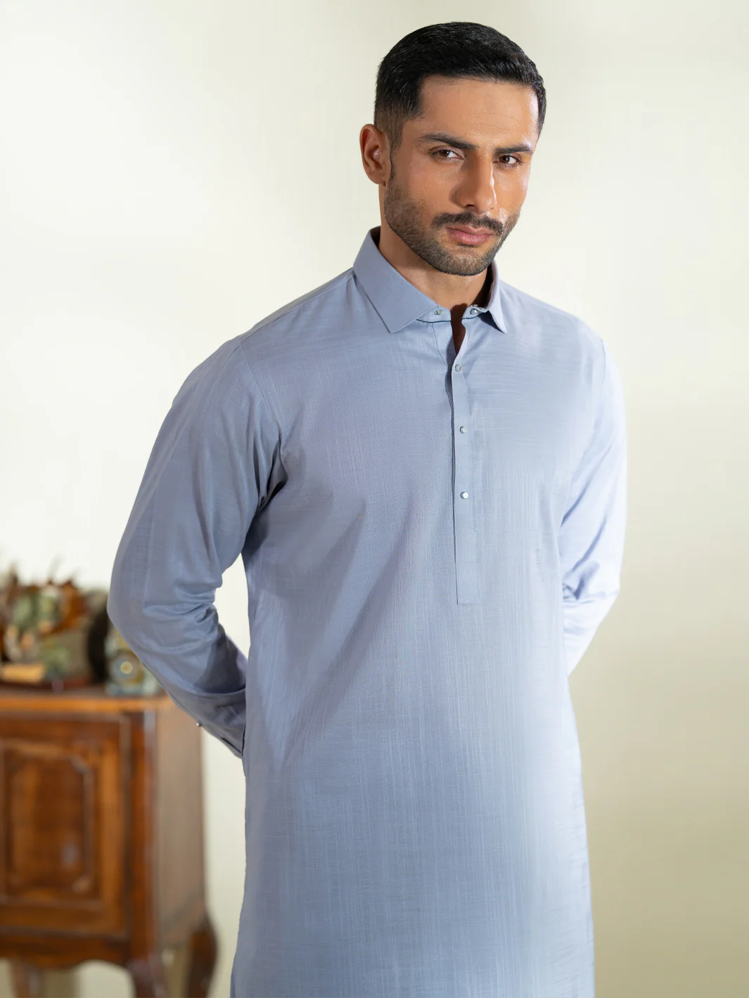 PURPLE COTTON KAMEEZ SHALWAR | ALWA-KS-574/AM-6348E - Image 2