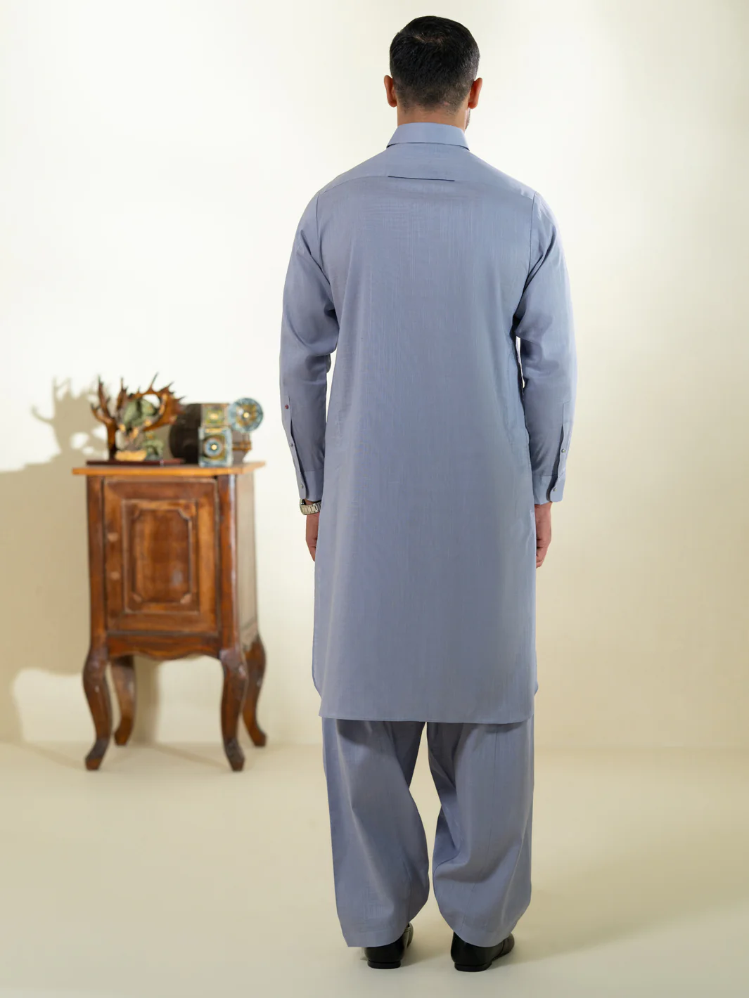 PURPLE COTTON KAMEEZ SHALWAR | ALWA-KS-574/AM-6348E - Image 3