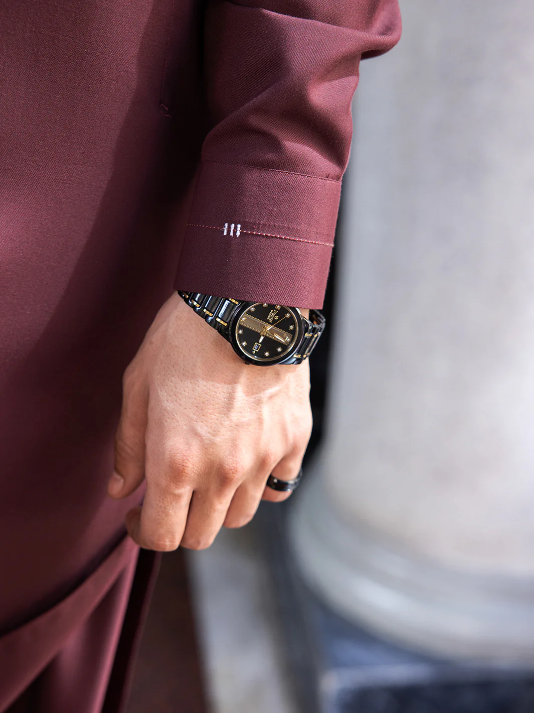 MAROON KAMEEZ SHALWAR | ALWA-KS-US-24-414 - Image 4
