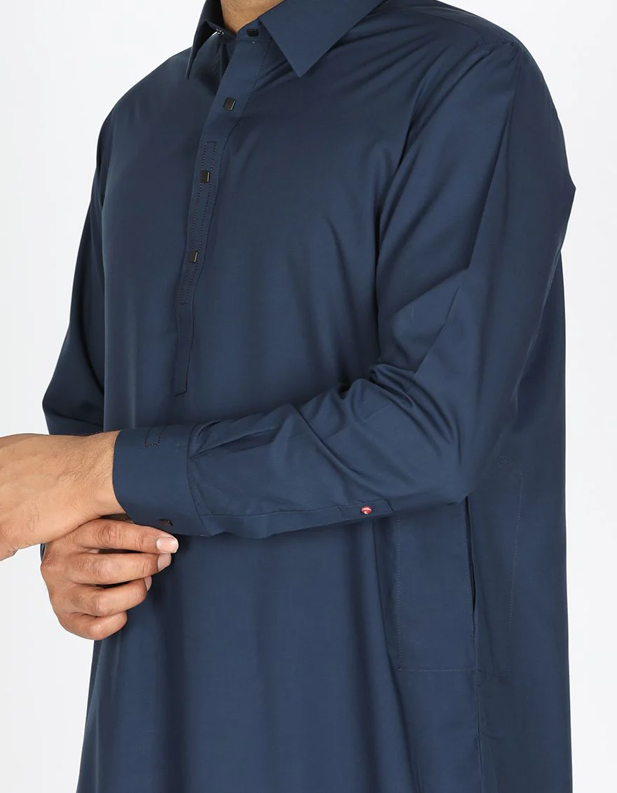 BLUE KAMEEZ SHALWAR | ALWA-KS-US-182/AM-813-1D - Image 2