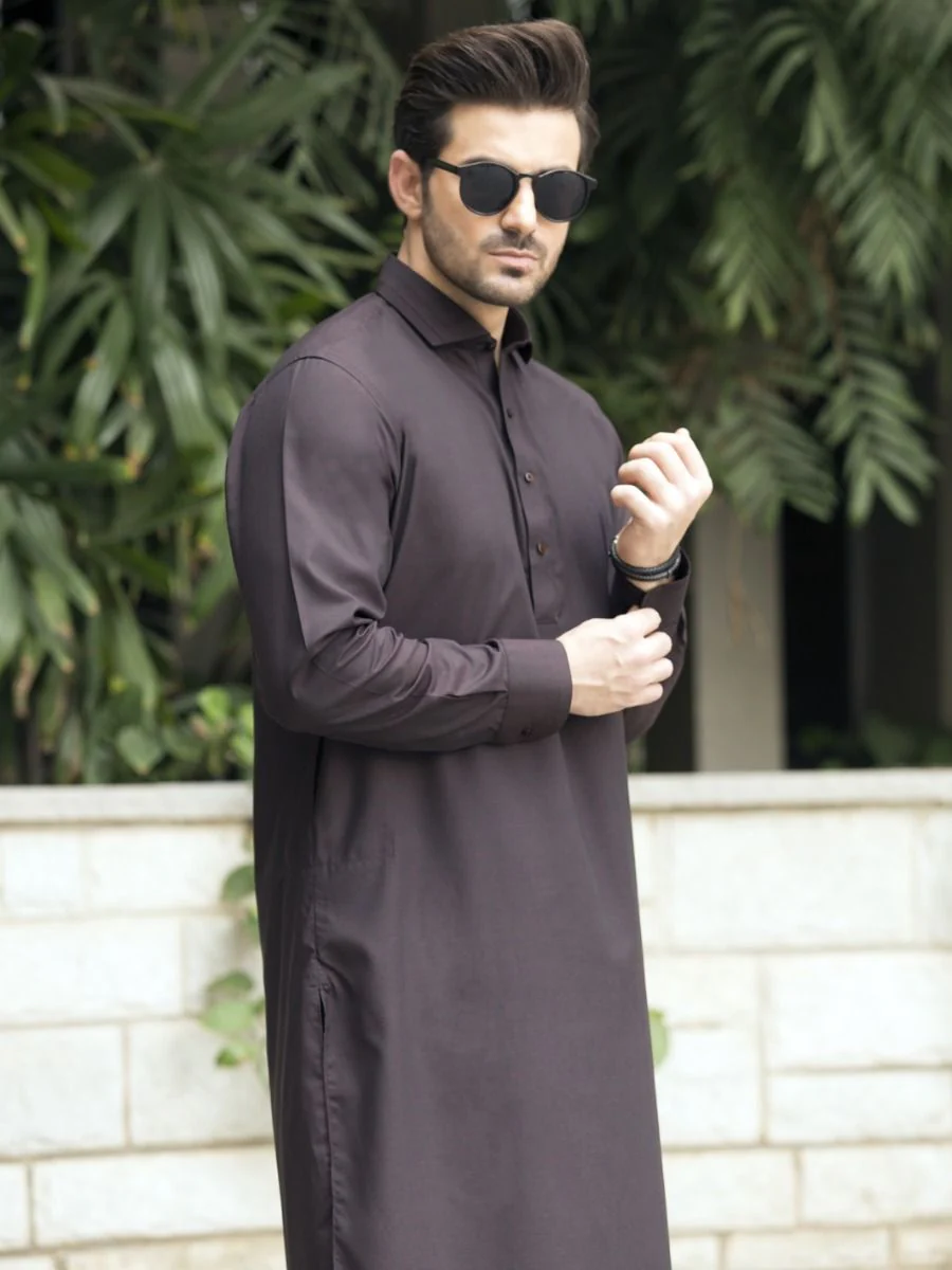 MEHNDI GREEN VISCOSE KAMEEZ SHALWAR | ALWA-KS-US-239/AM-923C - Image 3
