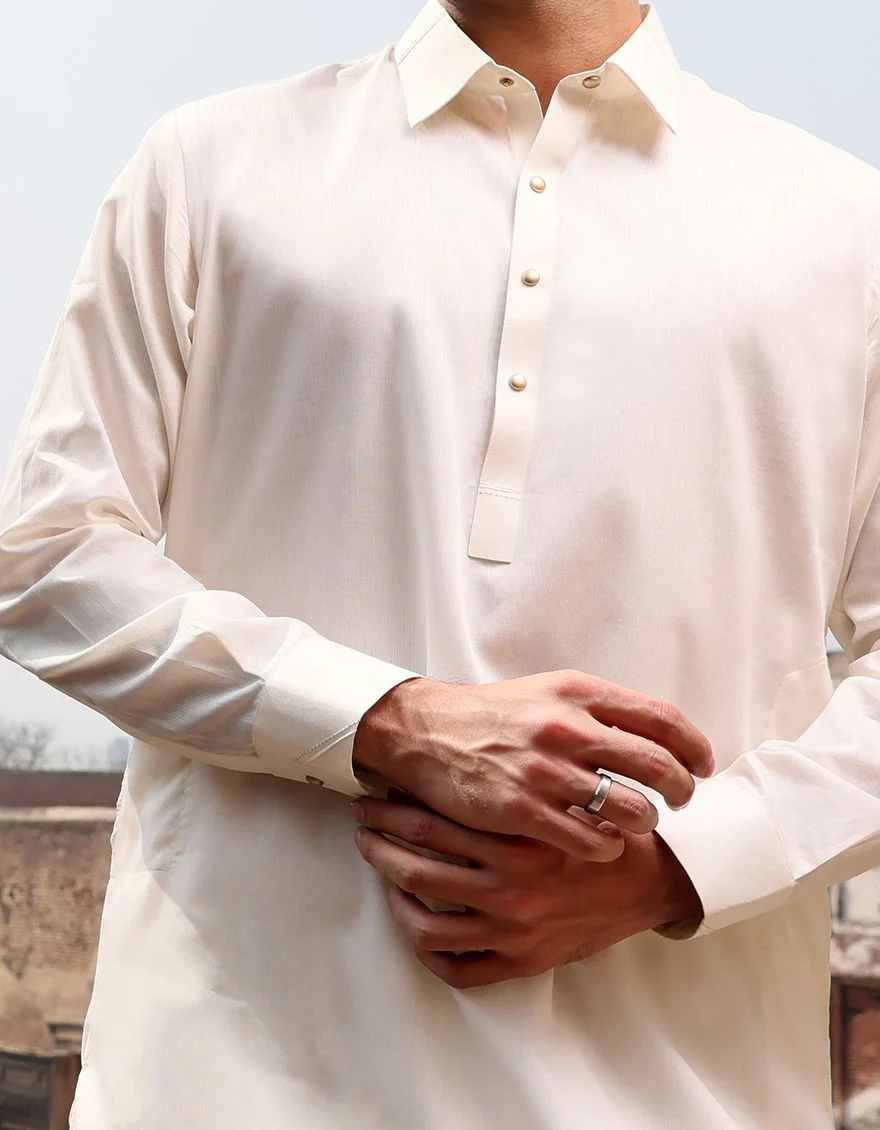 OFF WHITE KAMEEZ SHALWAR | ALWA-KS-US-243 V-2 2021 - Image 2