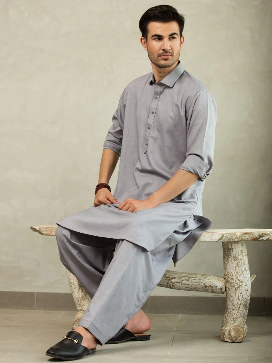 LIME GREEN COTTON KAMEEZ SHALWAR | ALWA-KS-US-251/AM-899B - Image 3
