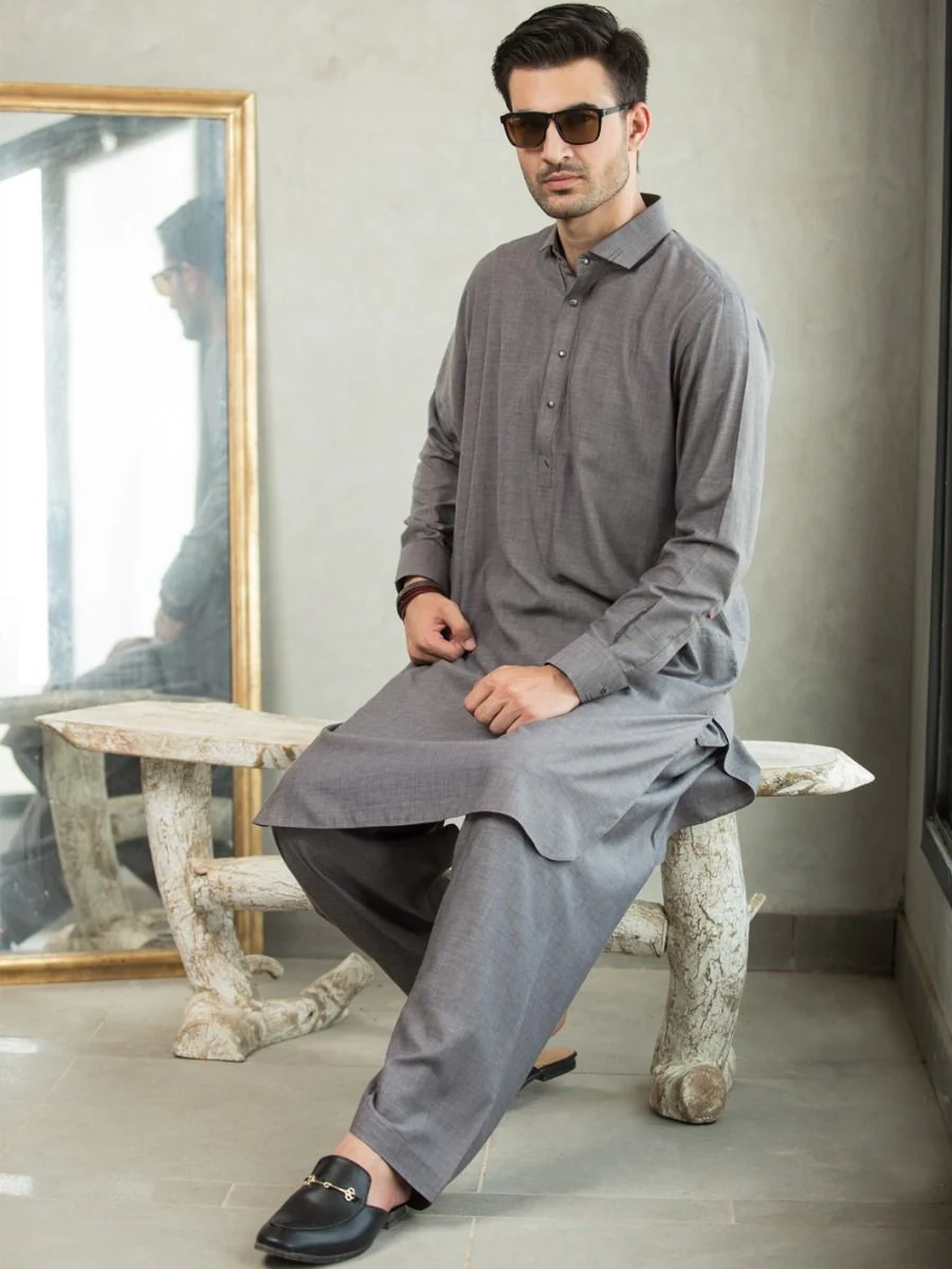LIME GREEN COTTON KAMEEZ SHALWAR | ALWA-KS-US-256/AM-914B - Image 3