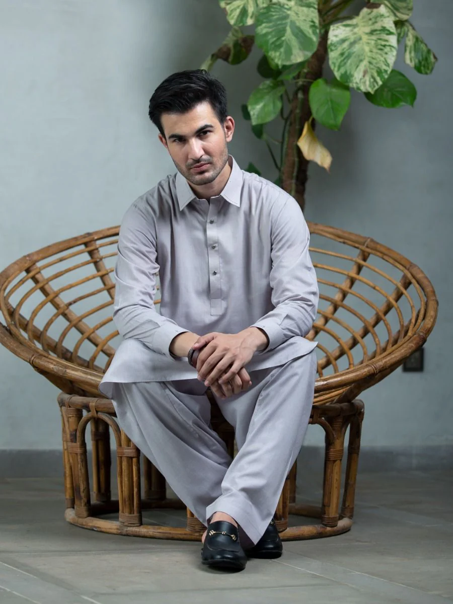 LIME GREEN COTTON KAMEEZ SHALWAR | ALWA-KS-US-258/AM-914A - Image 2