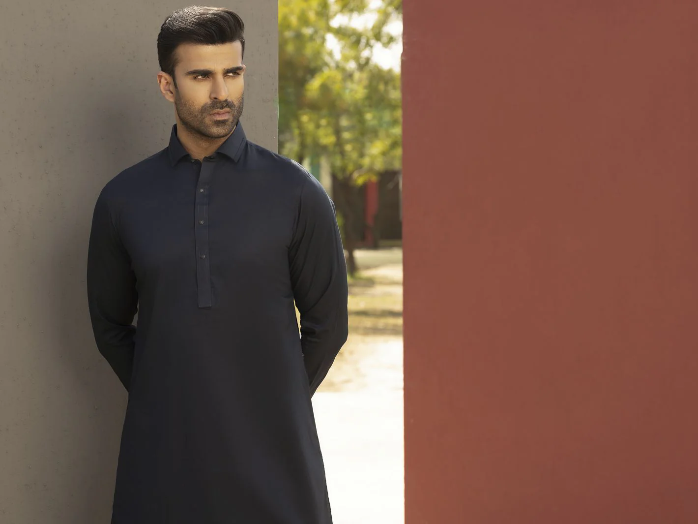 BLUE KAMEEZ SHALWAR | ALWA-KS-US-281/AM-5009E - Image 5