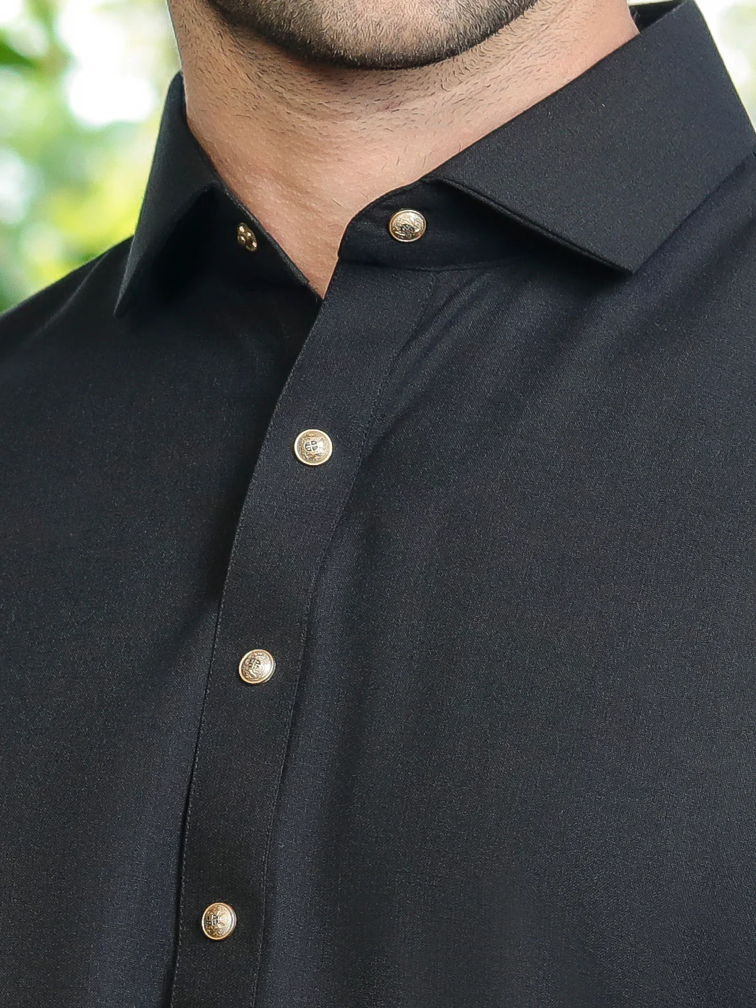 BLACK VISCOSE KAMEEZ SHALWAR | ALWA-KS-US-284/AM-5028C - Image 3