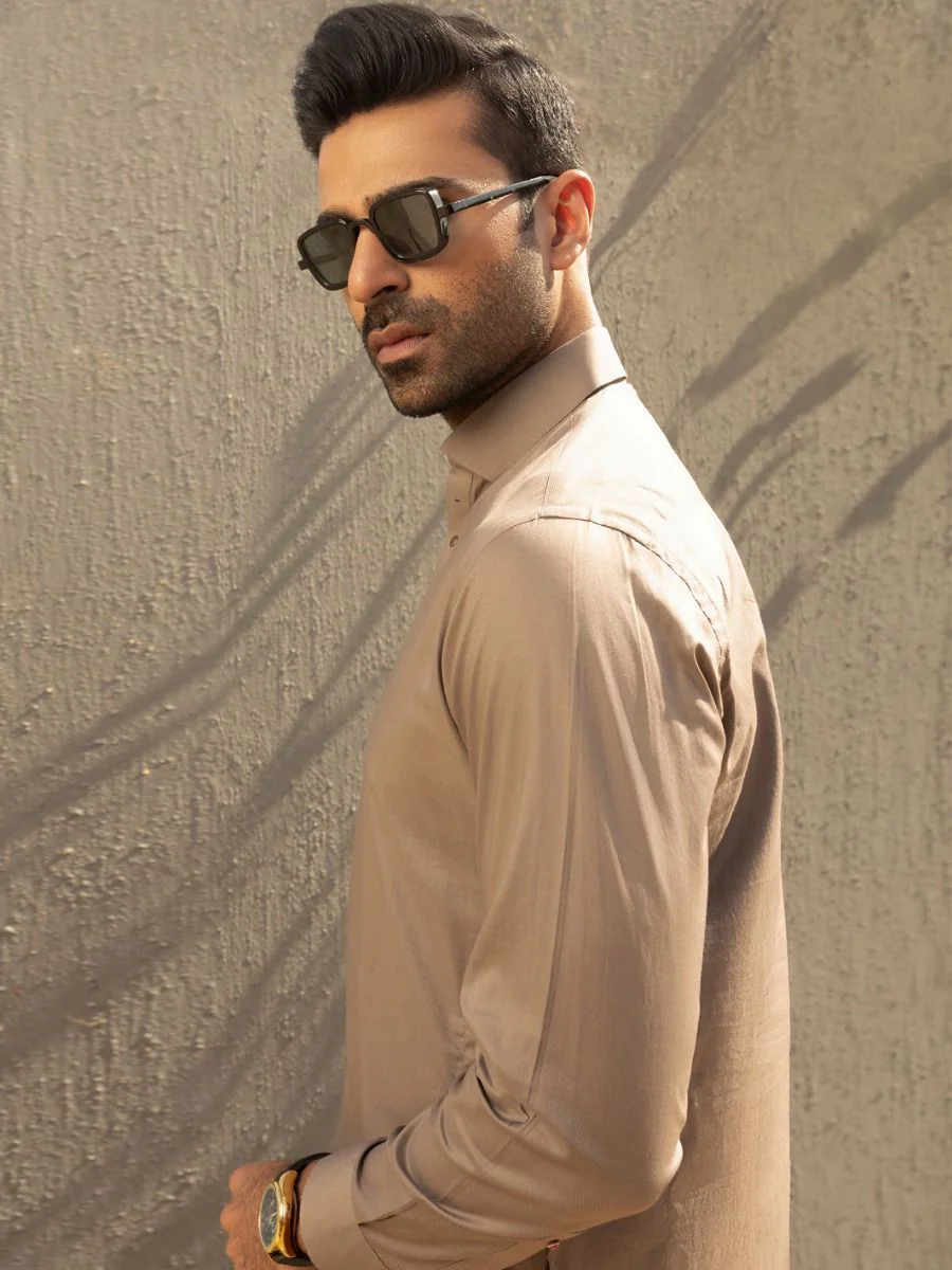 BROWN KAMEEZ SHALWAR | ALWA-KS-US-291/AM-5009D - Image 3