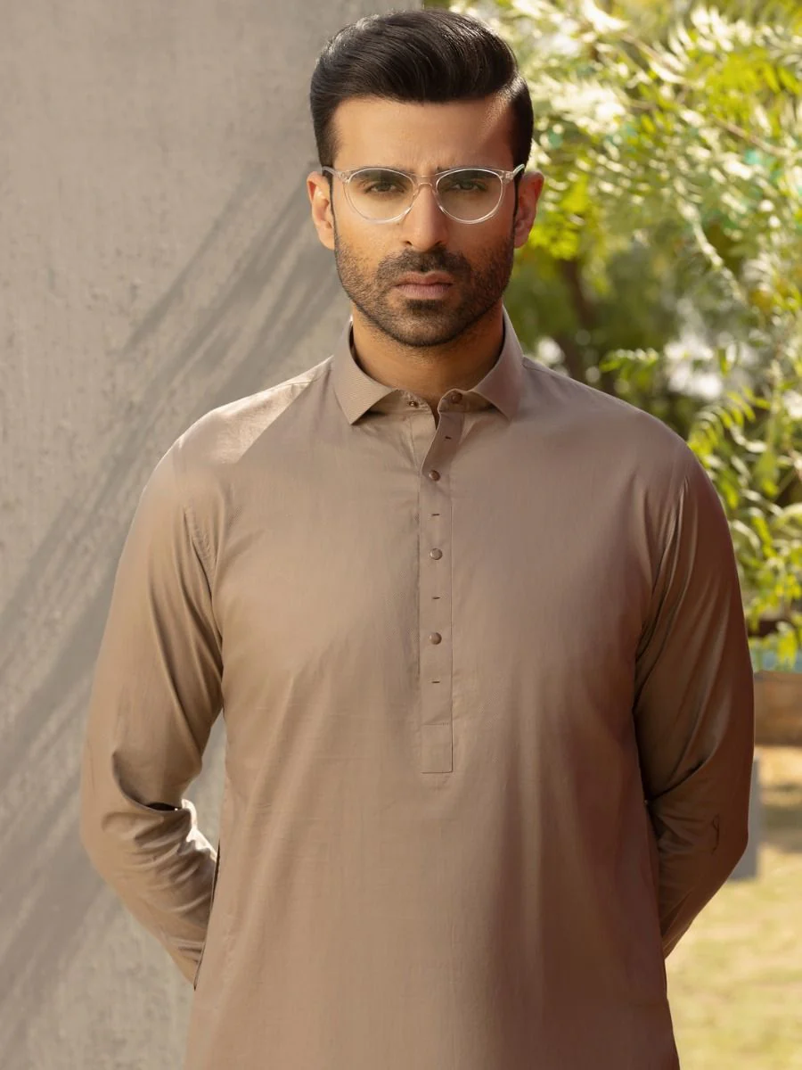 BROWN KAMEEZ SHALWAR | ALWA-KS-US-291/AM-5009D - Image 5