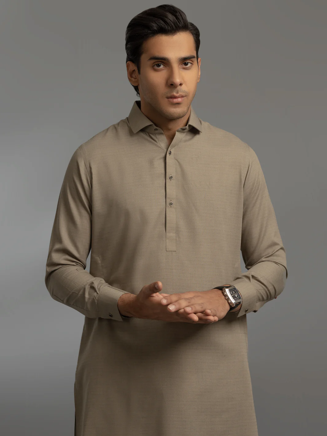 GREEN VISCOSE KAMEEZ SHALWAR | ALWA-KS-US-361/AM-6057C - Image 4