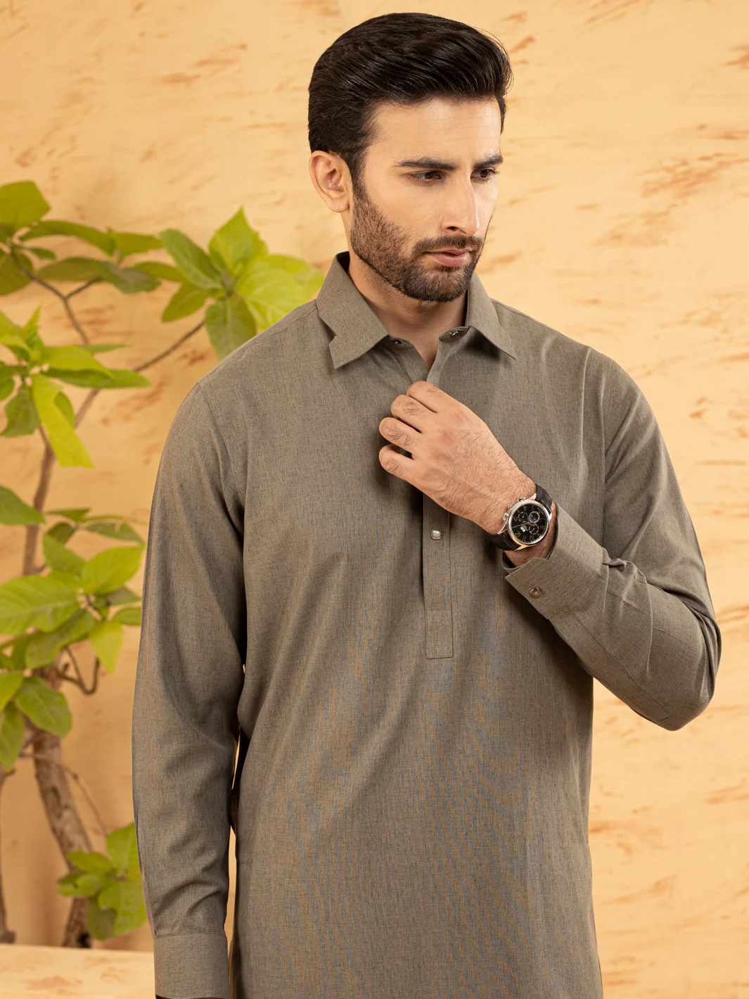 GREY KAMEEZ SHALWAR | ALWA-KS-US-388/AM-6126A - Image 2