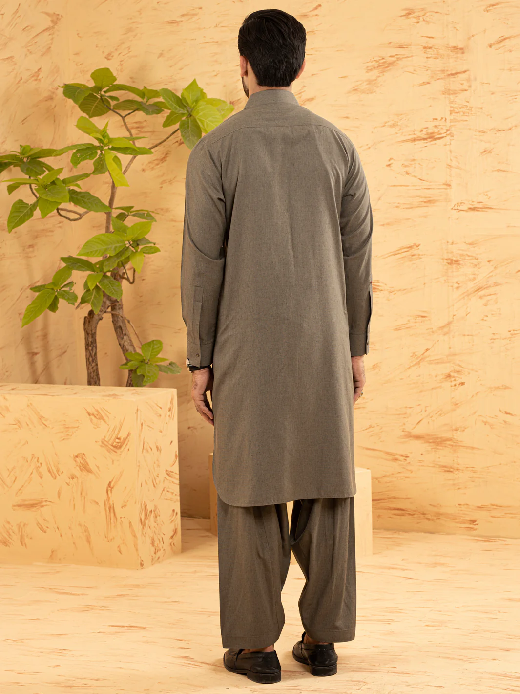 GREY KAMEEZ SHALWAR | ALWA-KS-US-388/AM-6126A - Image 3