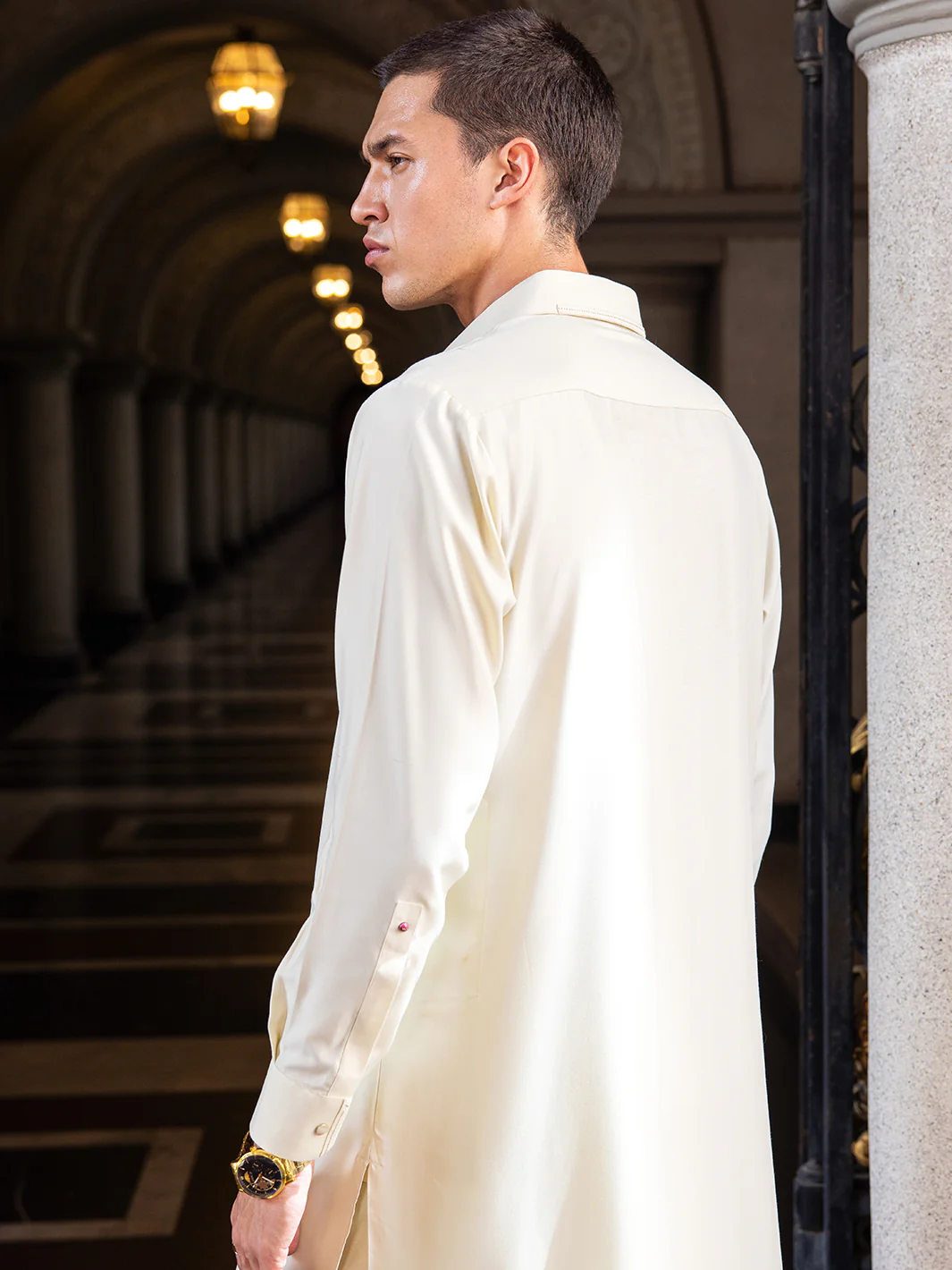 CREAM KAMEEZ SHALWAR | ALWA-KS-US-413/AM-6166A - Image 3